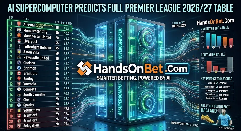 AI Supercomputer Predicts Full Premier League 2026/27 Table & Final Points Totals