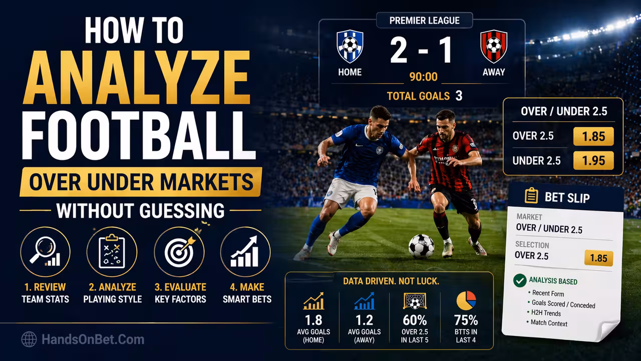 How to Analyze Football Over Under Markets Without Guessing